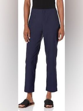 NIC+ZOE Navy Straight-Leg Cropped Pants